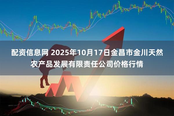 配资信息网 2025年10月17日金昌市金川天然农产品发展有限责任公司价格行情